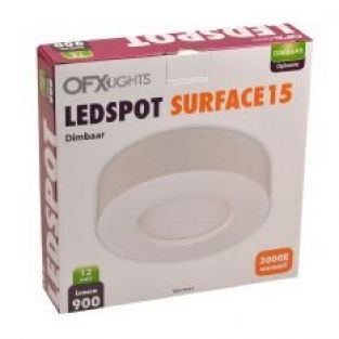 OFX ledspot Surface 15 12W 3000K